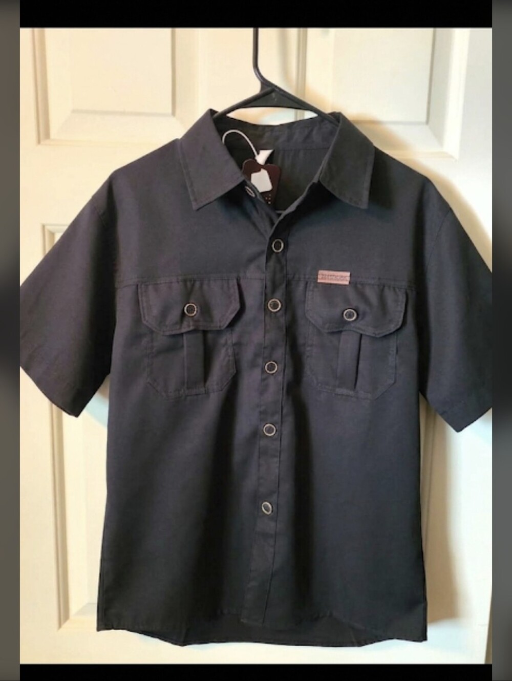 Men's Short-Sleeve Utility Shirt - Black